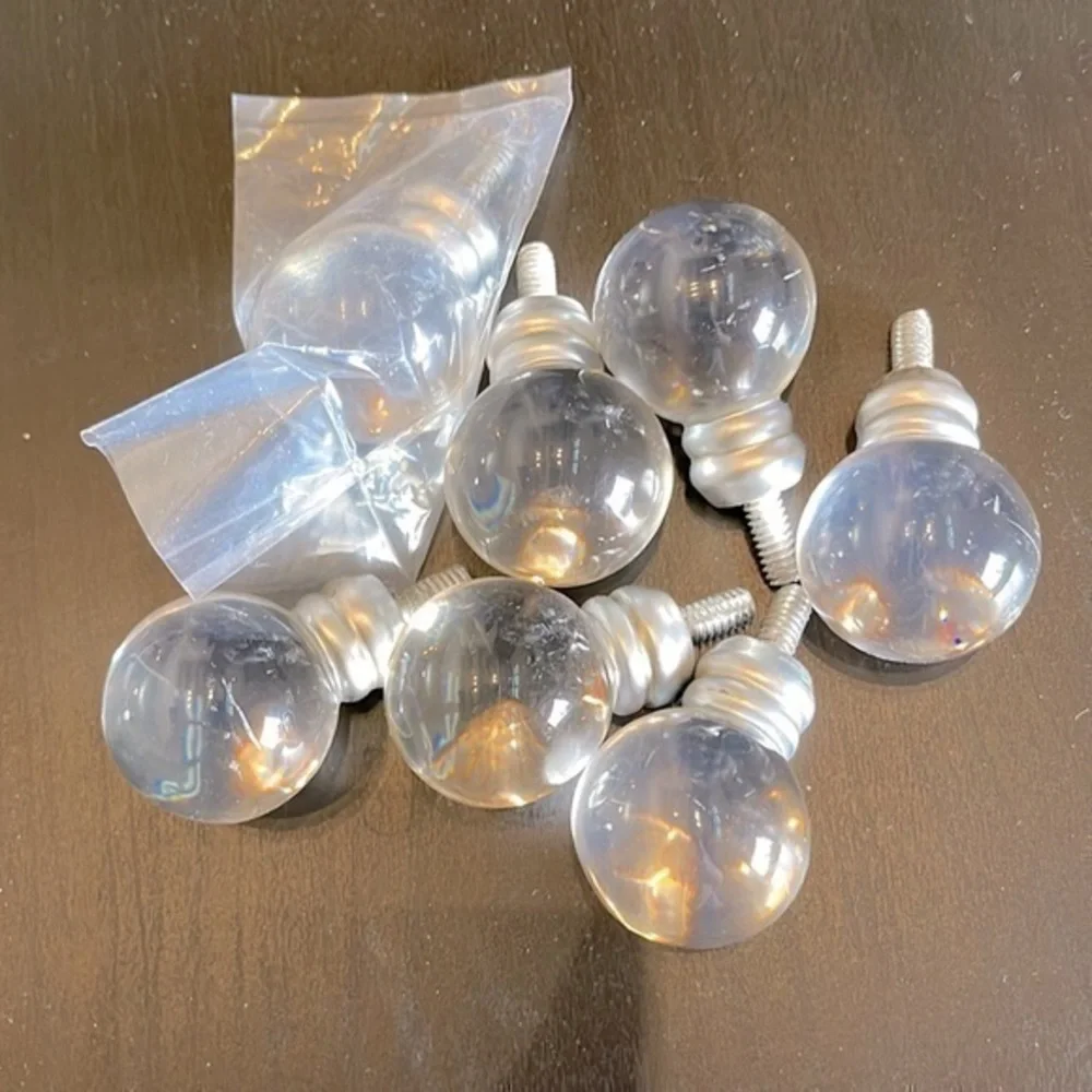 IKEA Clear Acrylic Finnials (7)